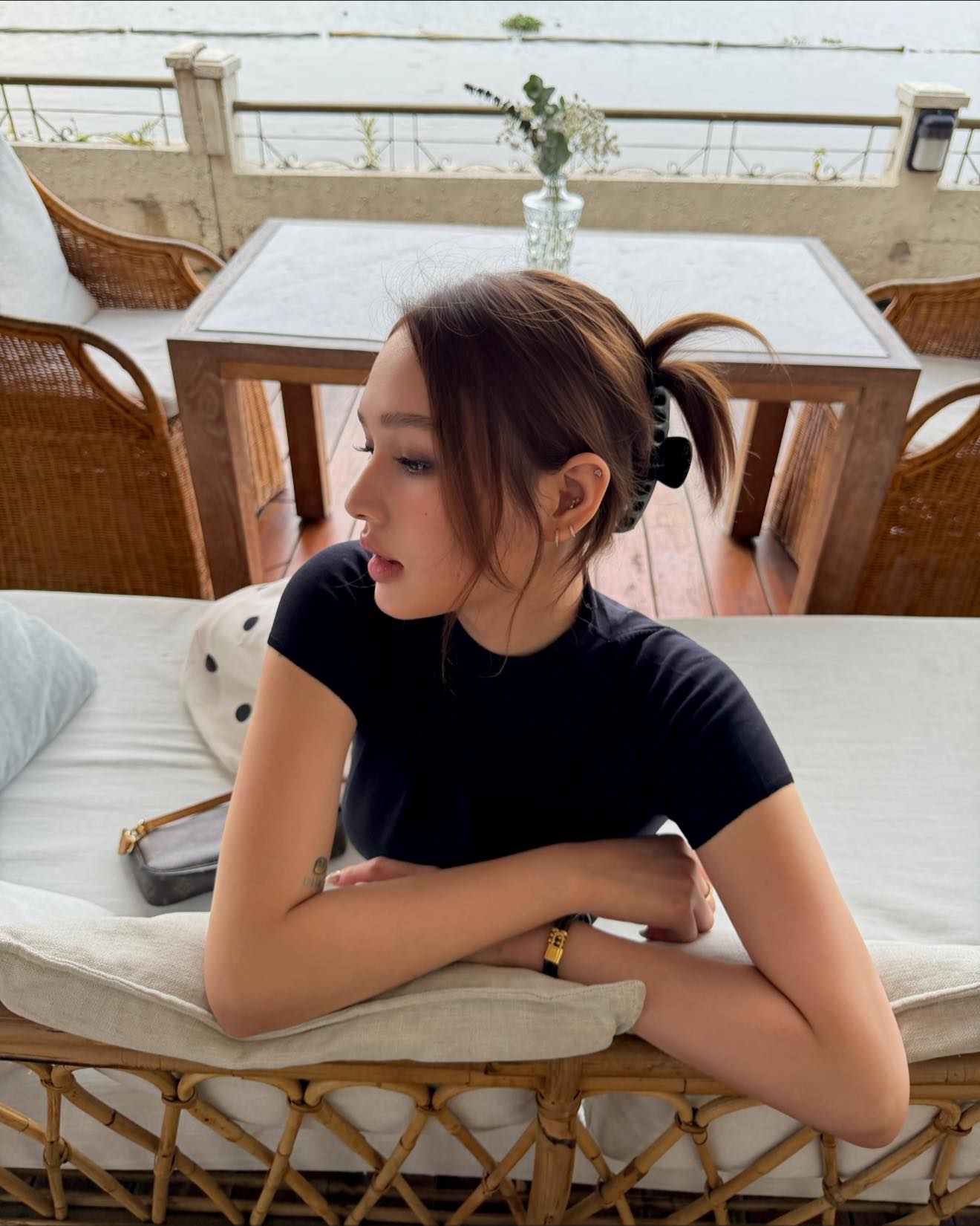 Xoài Non trong bộ ảnh đi biển mới đây nhất.