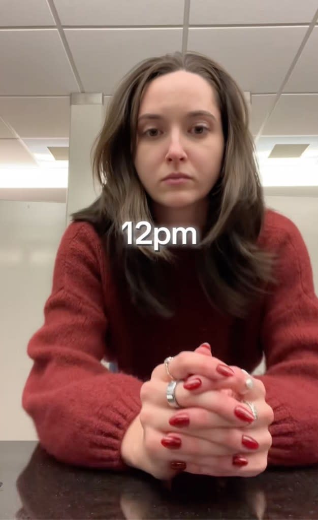 Sự khác biệt rõ rệt giữa 9 giờ sáng và 12 giờ trưa của một nữ nhân viên văn phòng (Nguồn: @Noadonlan)