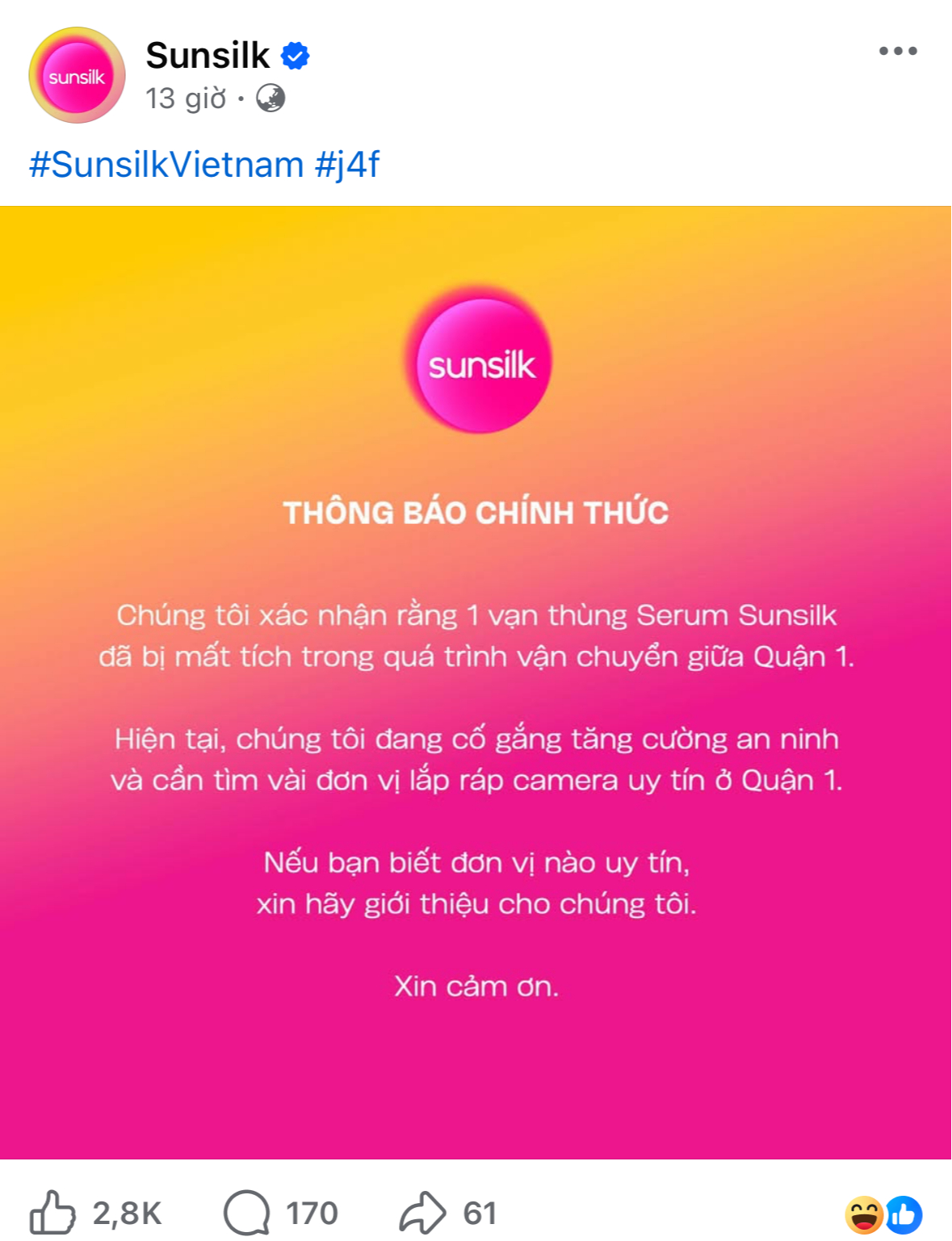 12 tấn KitKat bị trộm, một loạt các brand ở Việt Nam ra thông báo 