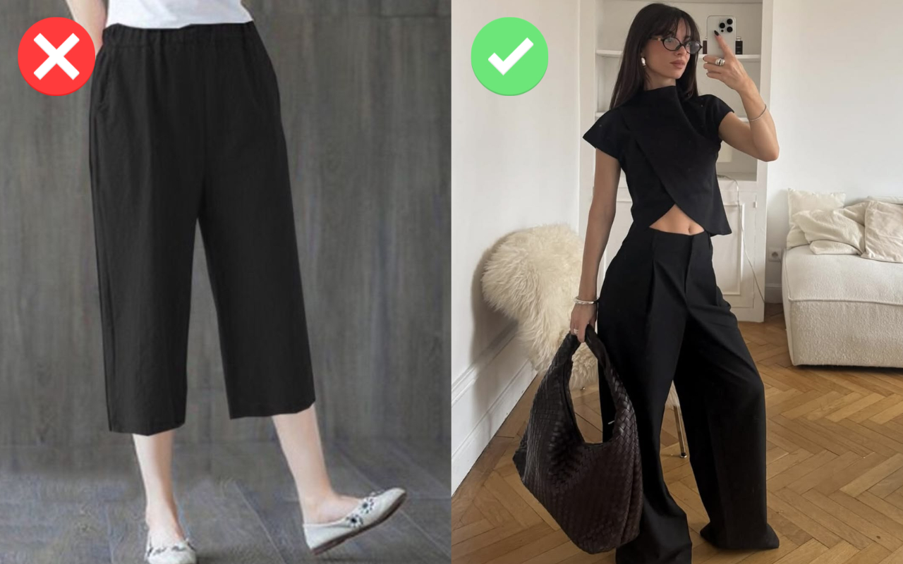 4 kiểu quần đen lỗi thời, mặc kiểu nào cũng kém sang, rẻ mấy cũng ĐỪNG nên sắm