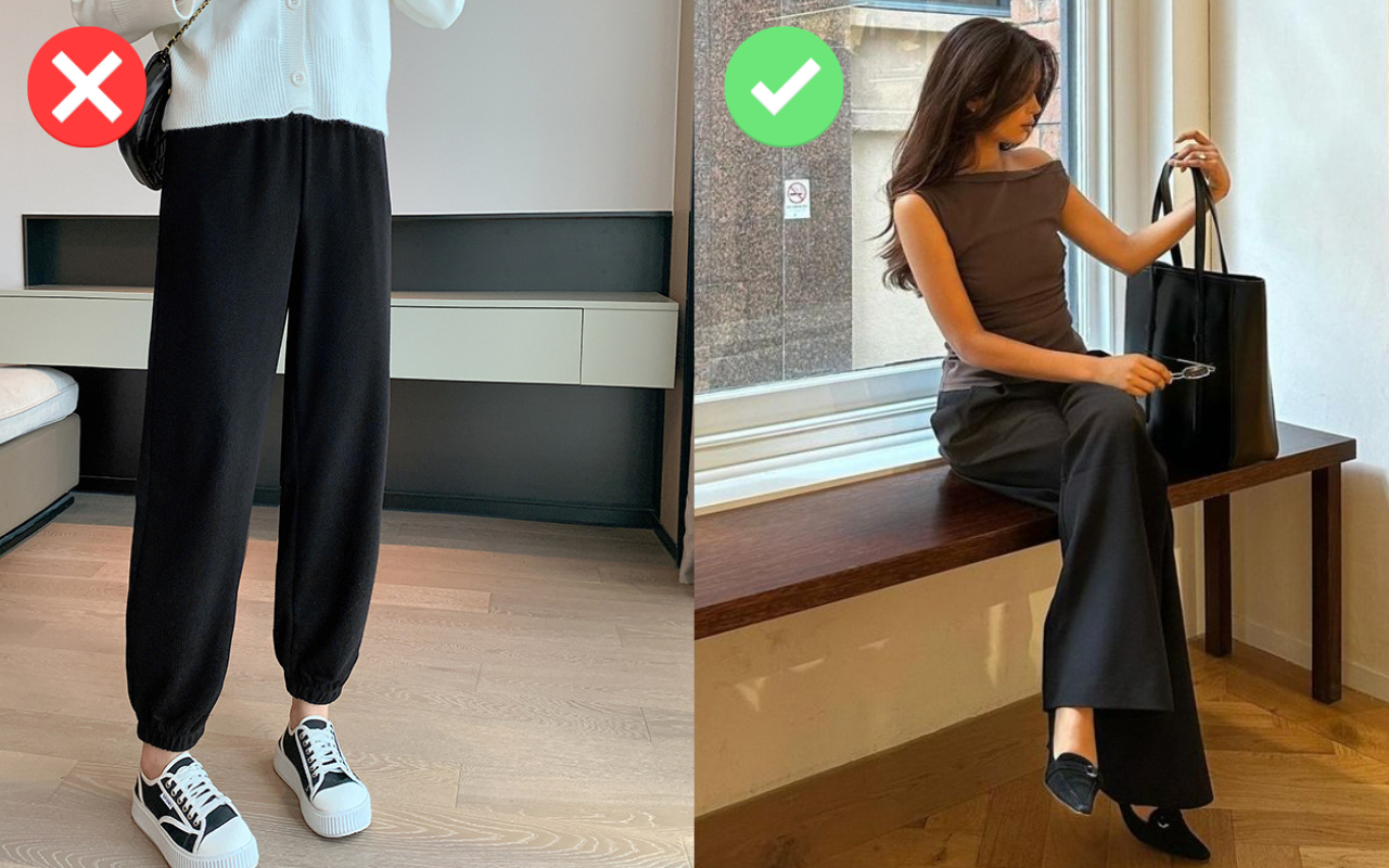 4 kiểu quần đen lỗi thời, mặc kiểu nào cũng kém sang, rẻ mấy cũng ĐỪNG nên sắm