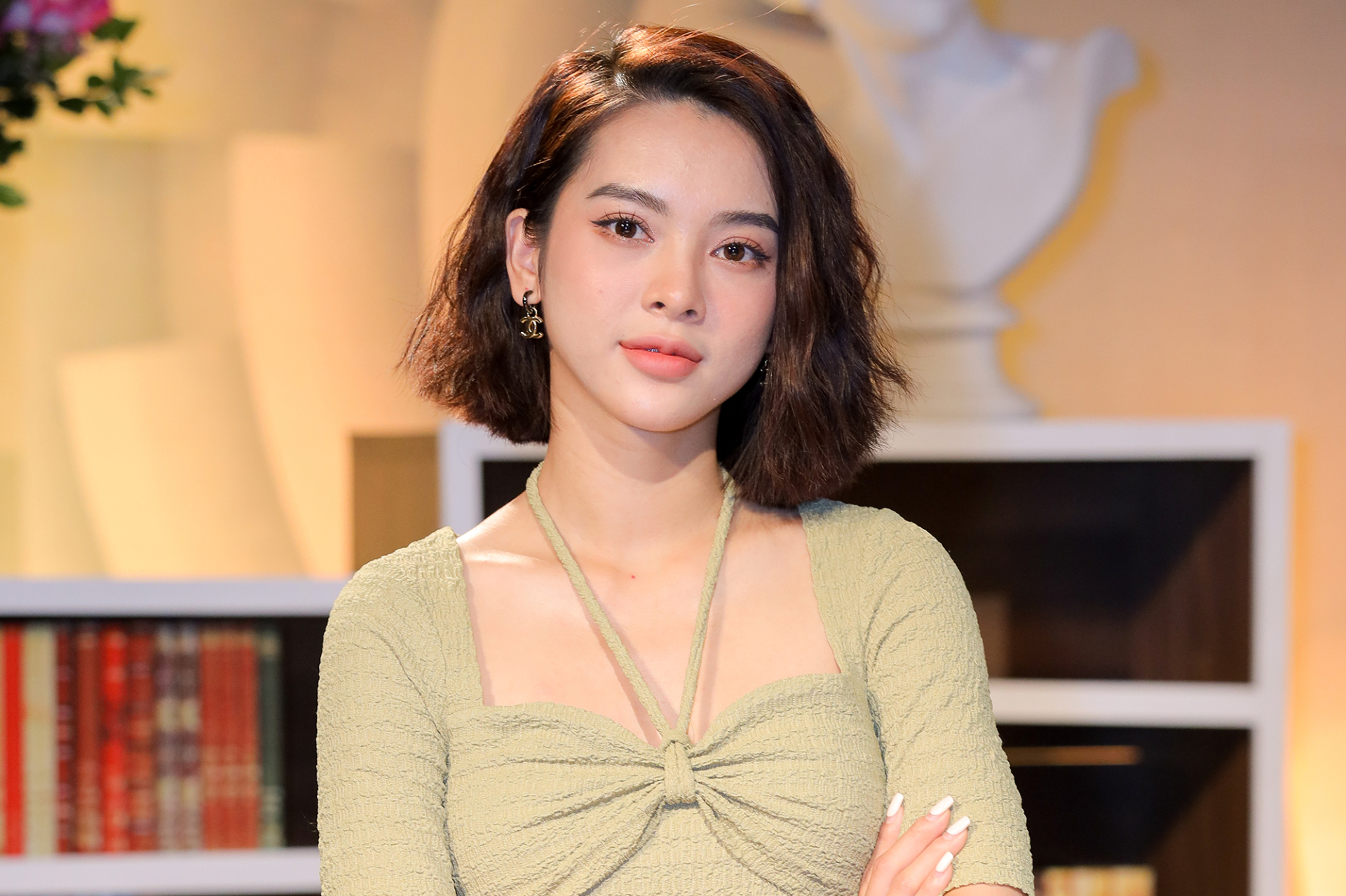 Quỳnh Lương mới đây vui mừng thông báo bố nhận kết quả không phát hiện tế bào ung thư. Ảnh: FBNV