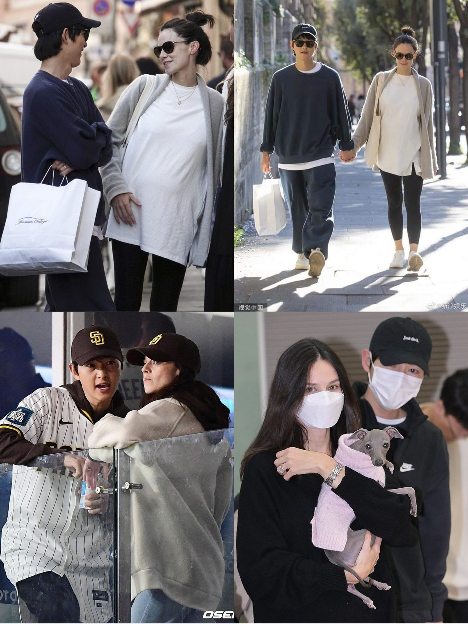 Song Joong Ki hạnh phúc bên vợ con. Ảnh: X