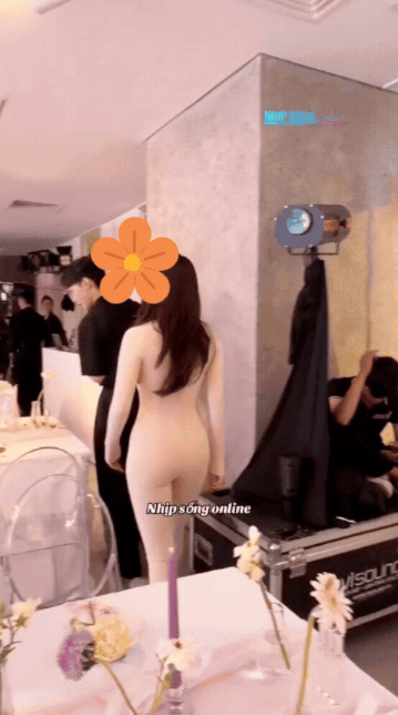 TikToker 2003 - bạn gái Michael Trương gây sốc với trang phục dự sự kiện như đang... nude!