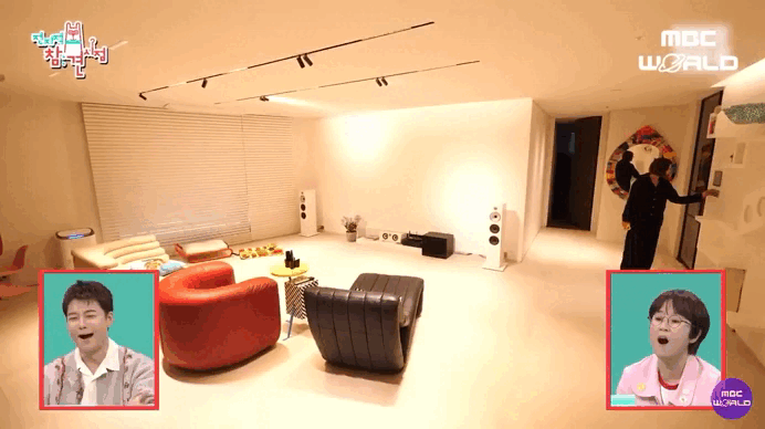 Phòng khách trong căn hộ rộng lớn của Nana