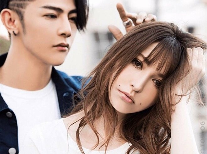 Trong sự nghiệp của mình, Uông Đông Thành từng úp mở hẹn hò với người mẫu Lena Fujii. Ảnh: Sina.