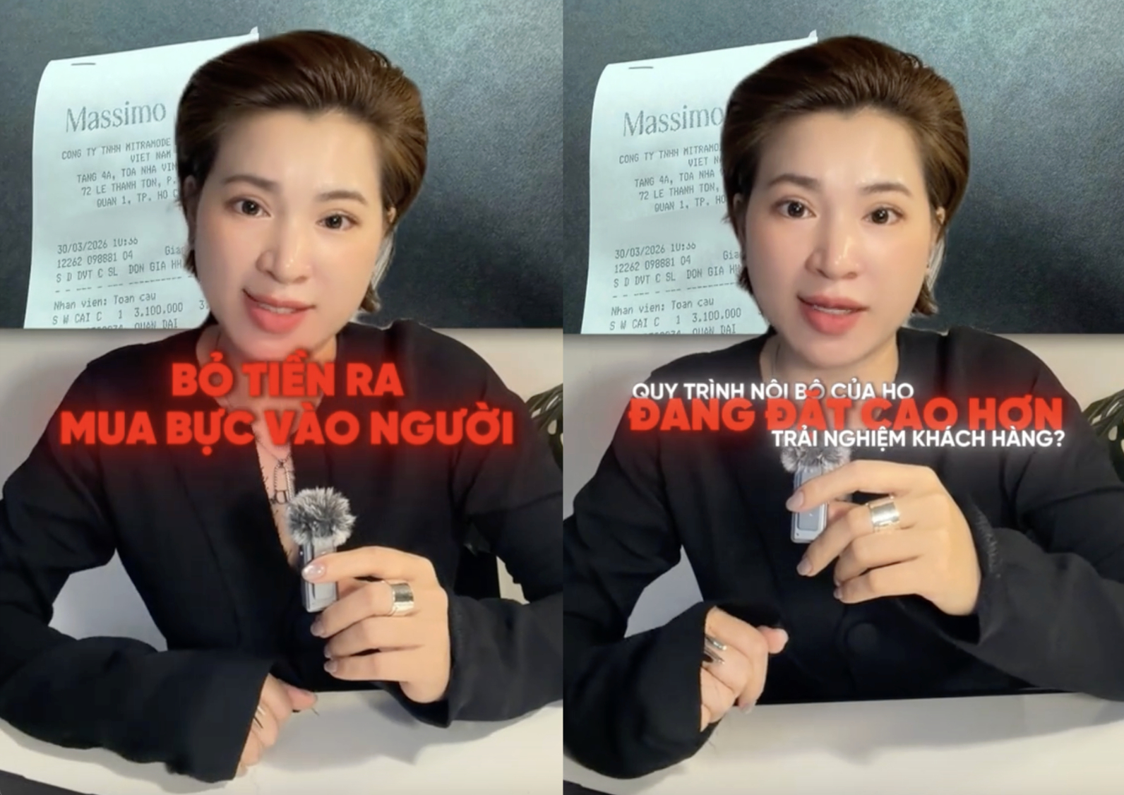 Chị Thoa khẳng định Massimo Dutti đang đặt quy trình nội bộ cao hơn trải nghiệm khách hàng (Ảnh: FBNV).