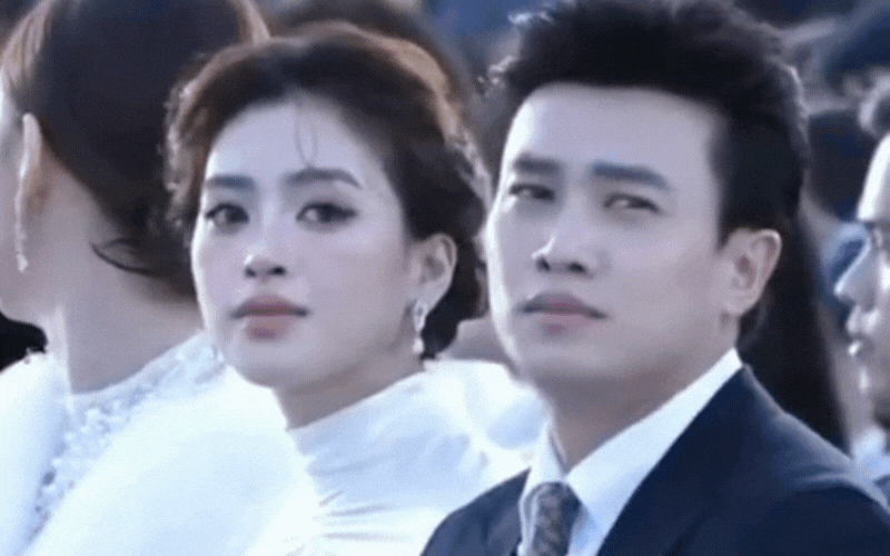 Khung hình tuyệt đối điện ảnh từng viral rầm rộ của Tiểu Vy và Quốc Trường (Ảnh TikTok).