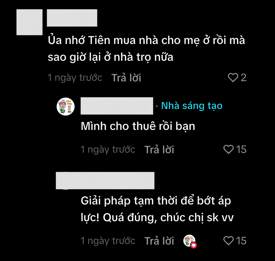 Mẹ Thuỳ Tiên xác nhận cho thuê căn nhà mua, và dọn ra ở phòng trọ