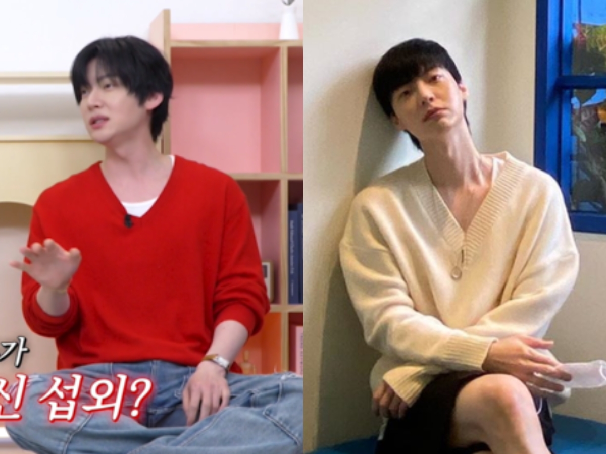 Ahn Jae Hyun vừa lộ diện với thân hình khỏe mạnh cùng thần sắc hồng hào hơn hẳn so với thời điểm gầy rộc đáng lo ngại trong quá khứ (ảnh phải). Mỹ nam họ Ahn cao 1m86 nên mức cân nặng 60kg ngày trước của anh bị nhận xét là quá gầy. Ảnh: Naver