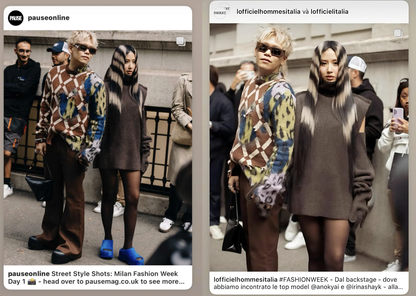 Báo chí nước Ý từng liên tục bị ấn tượng với sự xuất hiện của Quỳnh Anh Shyn và Nam Phùng. 