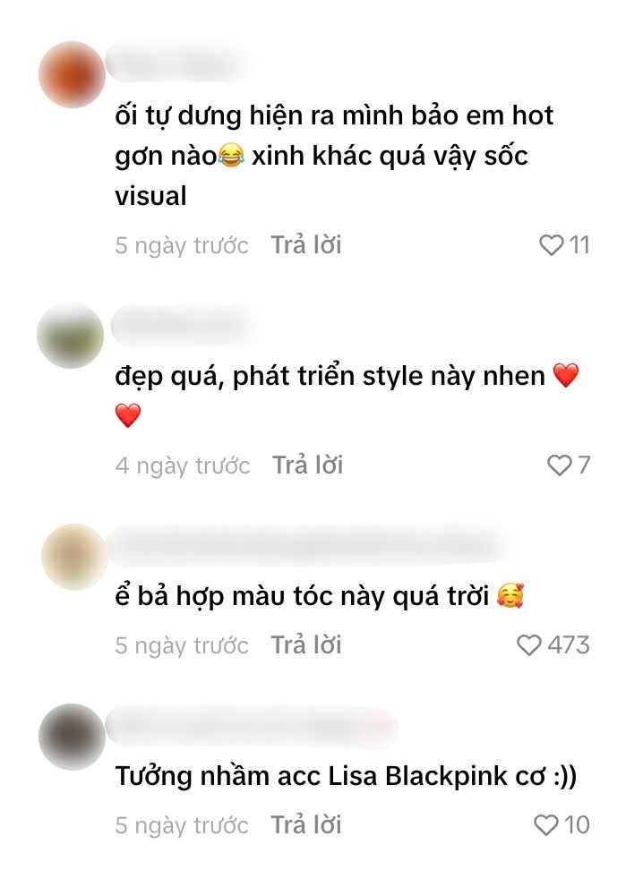 Netizen còn tưởng nhầm Hoàng Duyên là Lisa (BLACKPINK). (Nguồn: TikTok) 