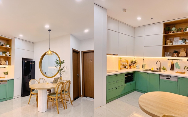 Căn nhà 56m2 của cặp đôi, cùng 2 con ở TP.HCM.