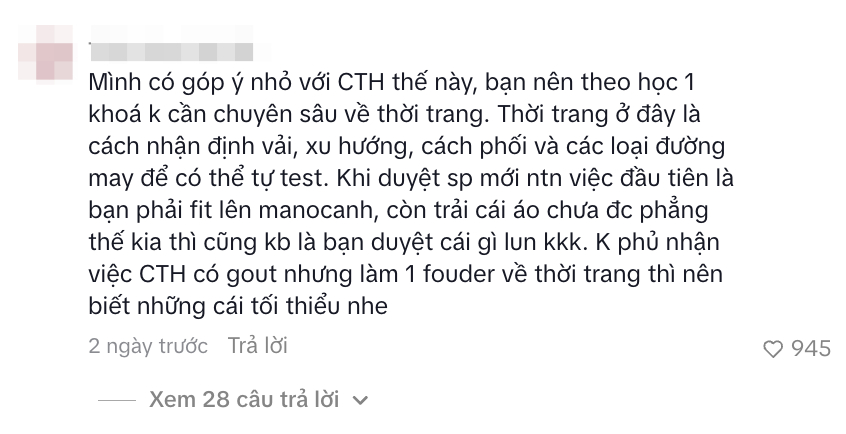 Chu Thanh Huyền bị chê
