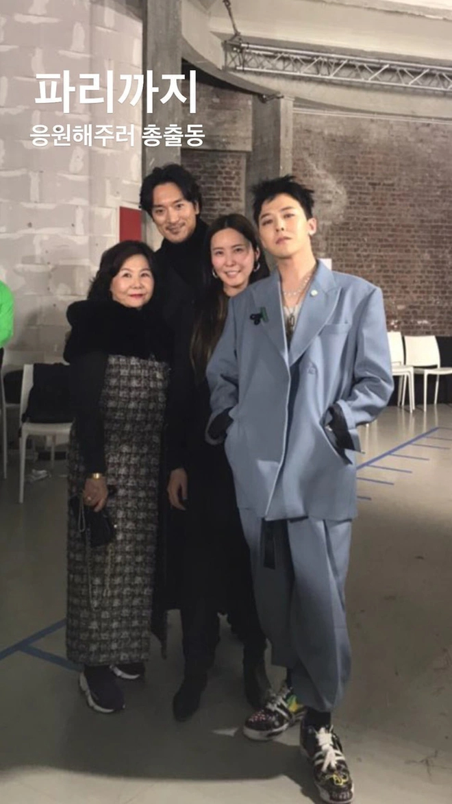 Mối quan hệ của G-Dragon và anh rể rất thân thiết. Ảnh: X