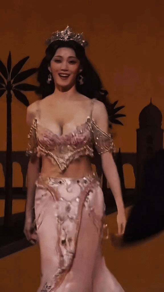 Có mỹ nhân vừa hoá công chúa Jasmine, vẻ ngoài như