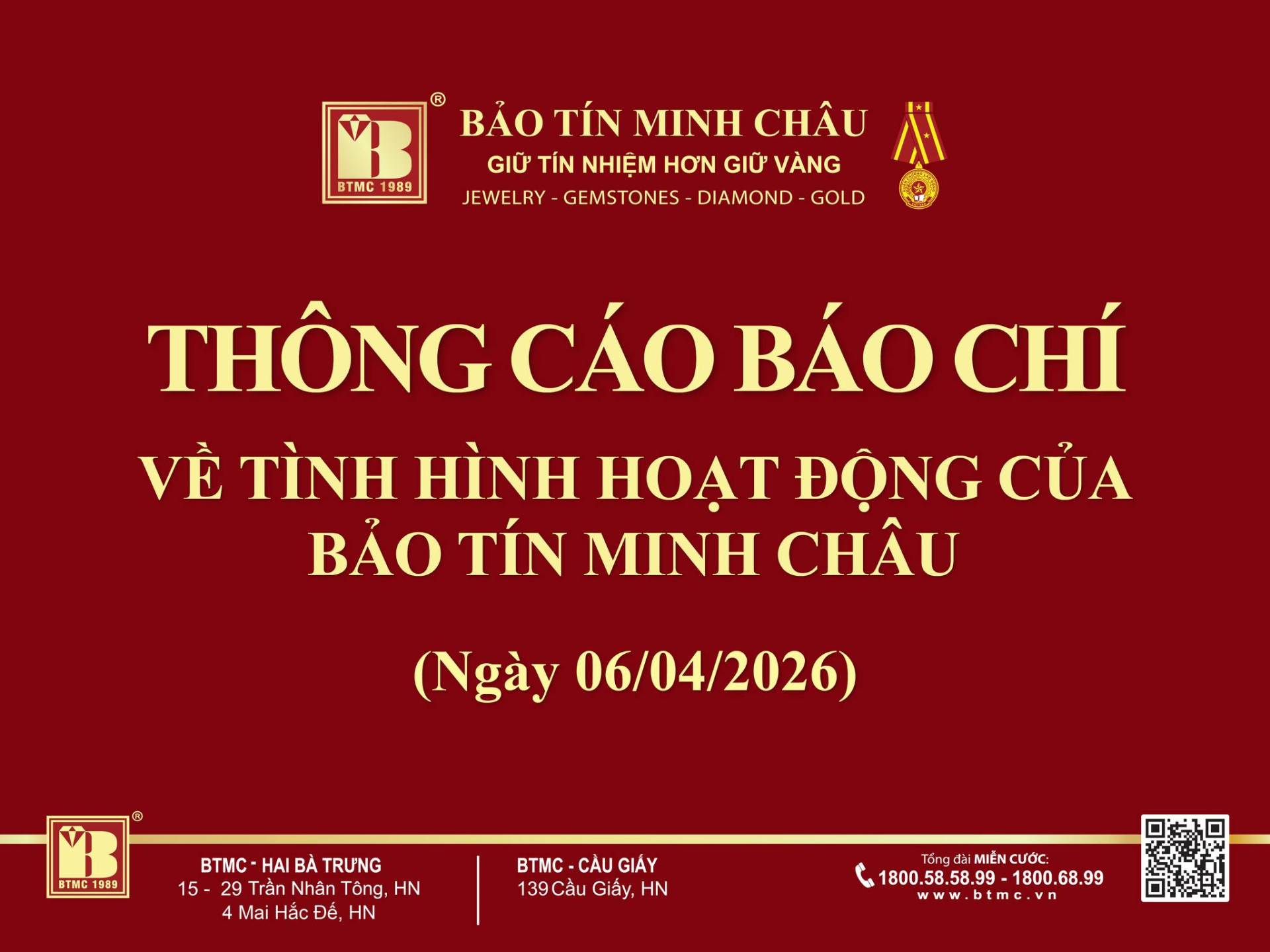 Bảo Tín Minh Châu chính thức lên tiếng sau thông tin khởi tố cha con ông Vũ Minh Châu