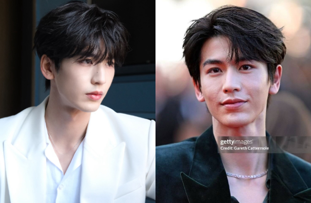 Nhan sắc thật của Trương Lăng Hách là nỗi thất vọng lớn. Anh sống không thể thiếu filter cà mịn da và các app làm đẹp. Ảnh: Weibo, Getty Images.