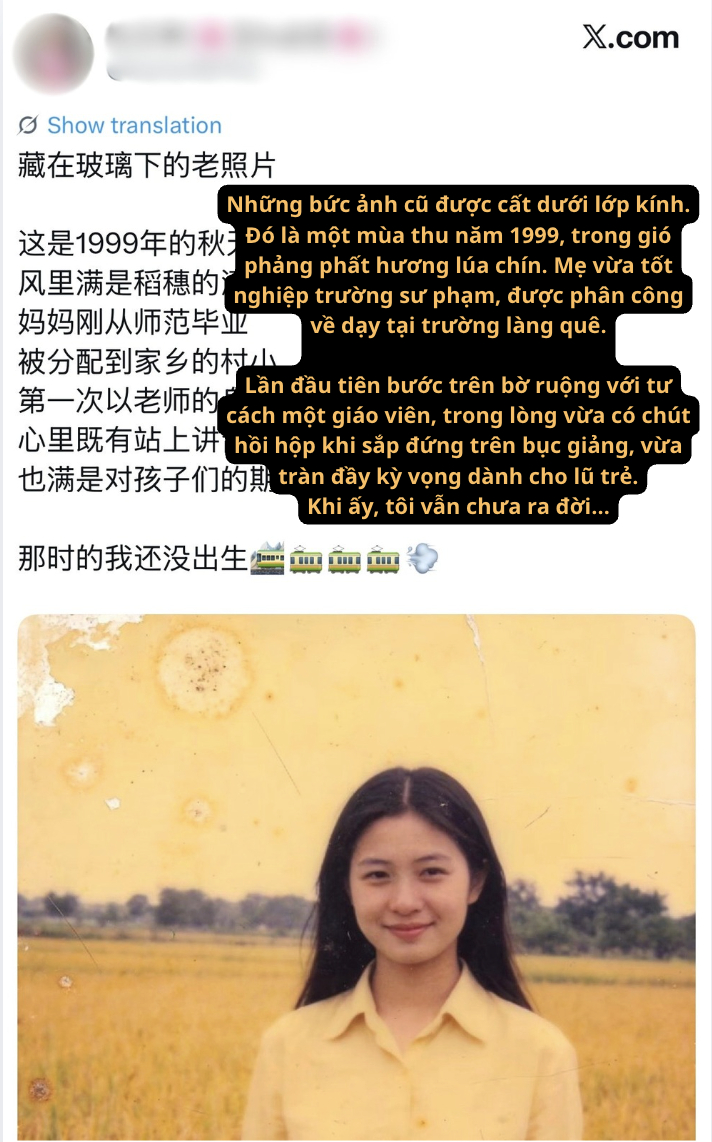 Bài viết gốc từ một netizen xứ Trung (Ảnh chụp màn hình). 