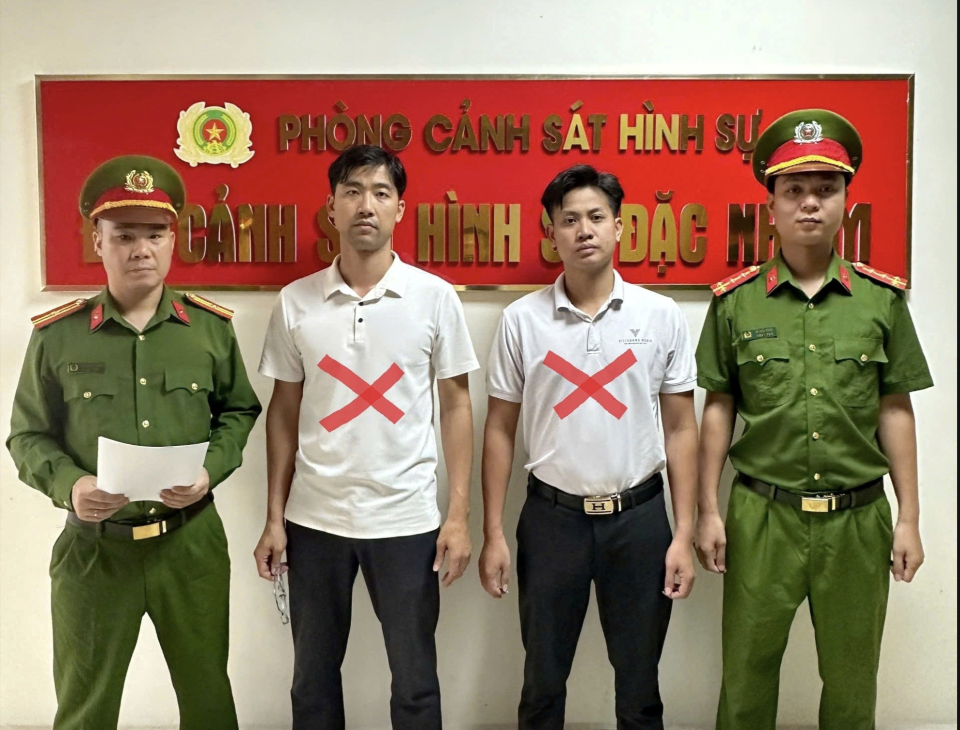 Vũ Tùng Lâm và Nguyễn Văn Tài (Ảnh: CQCA)