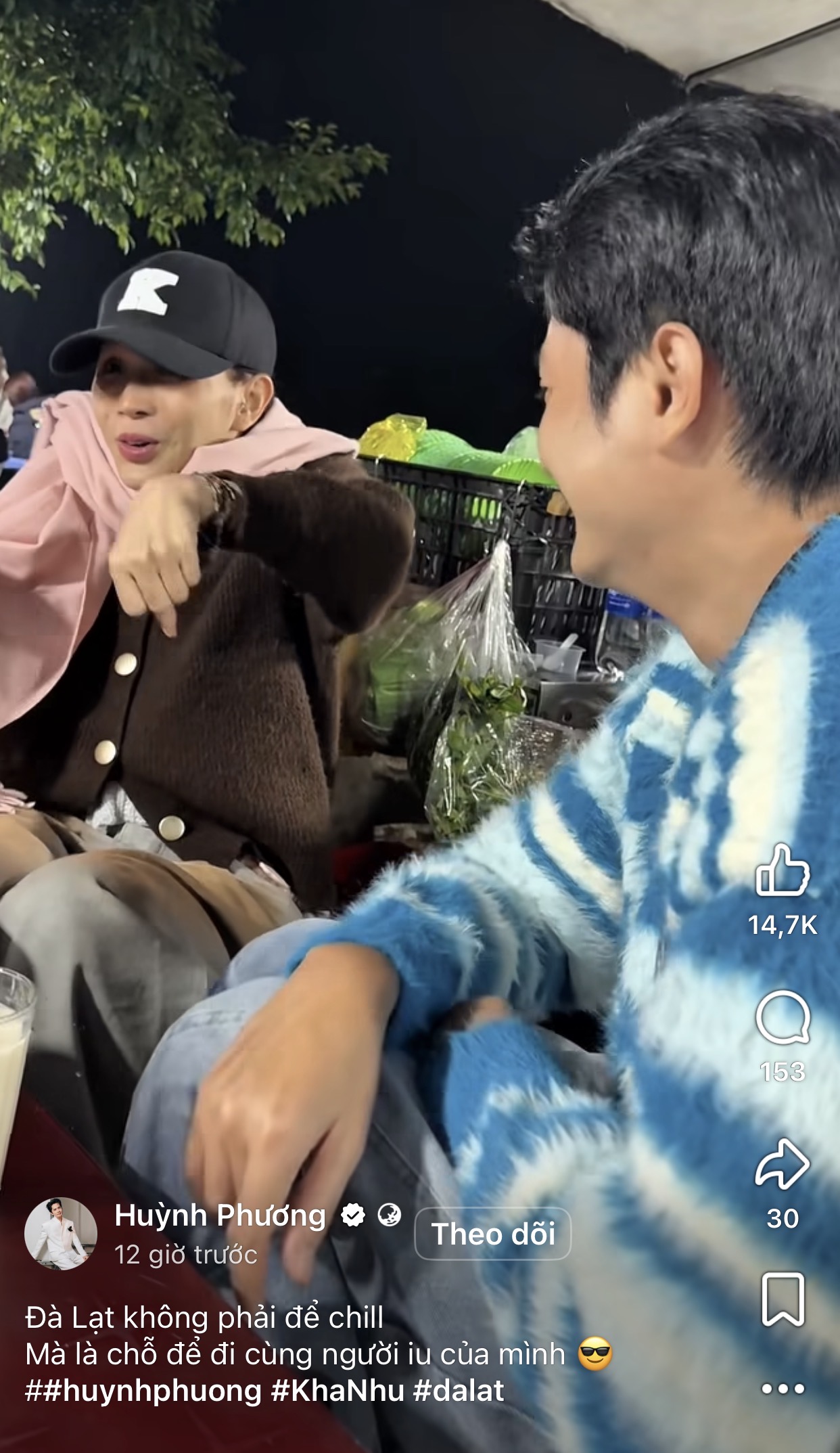 Huỳnh Phương và Khả Như đã công khai đến mức này