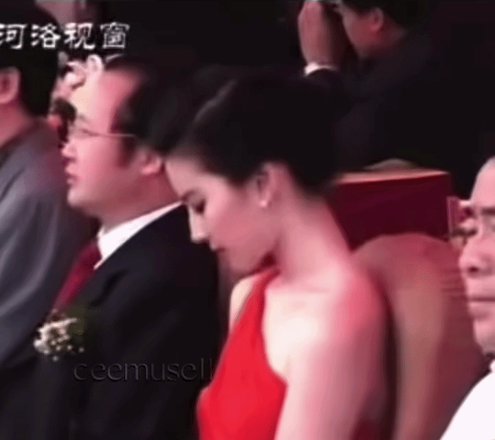 Chất lượng video thấp nhưng visual Lưu Diệc Phi cao. Ảnh: Weibo