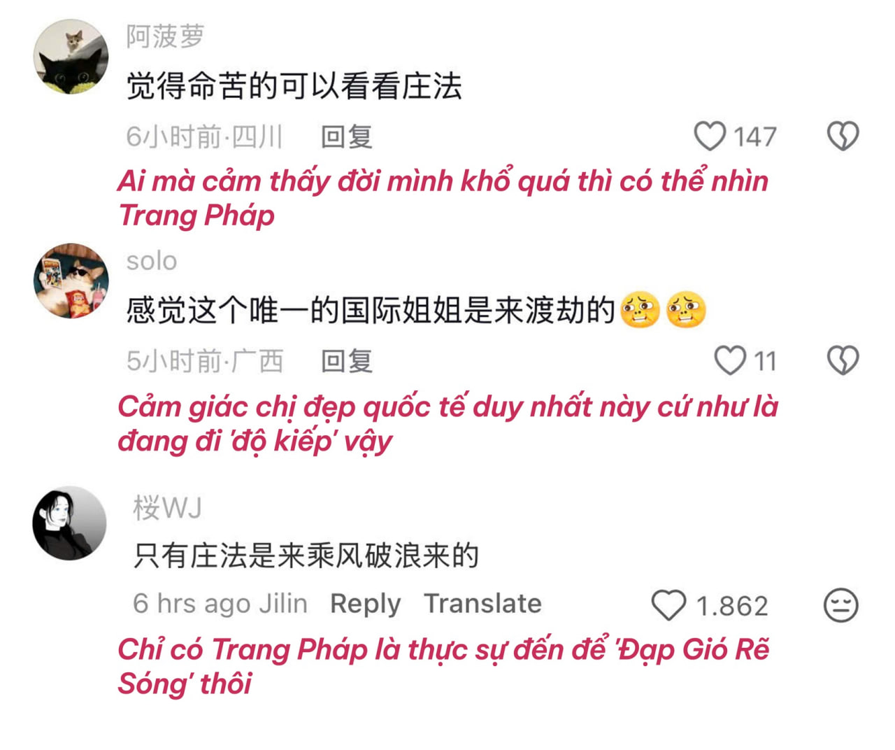 Trang Pháp được cư dân mạng Trung quốc nhận định là 