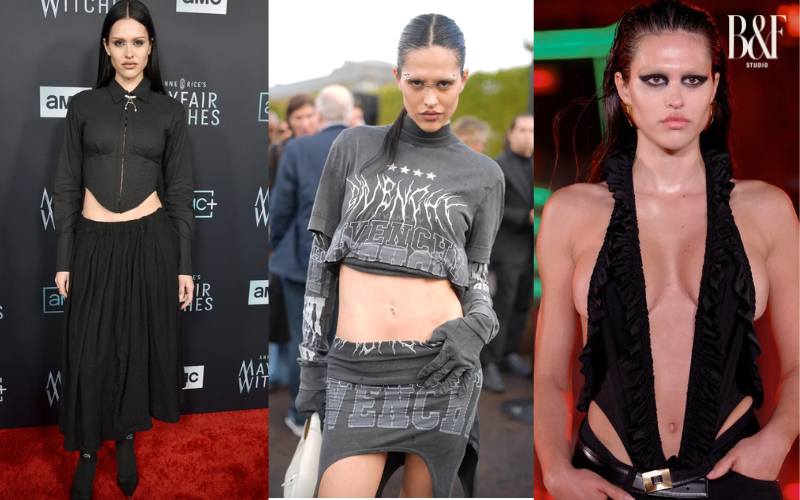 Chính bước chuyển này đã mở ra cánh cửa cho cô bước vào thế giới runway thực thụ. Ảnh: Instagram