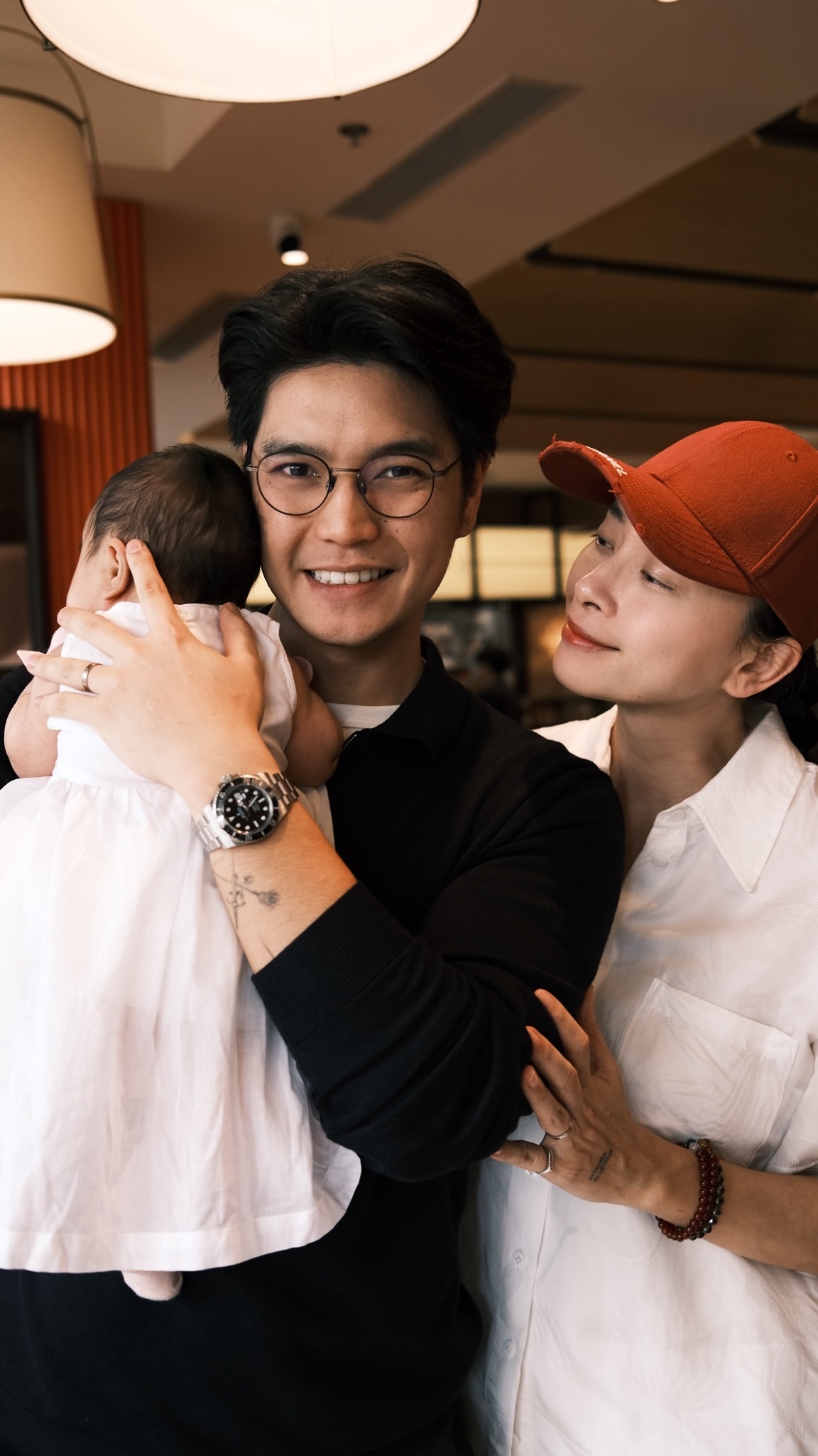   Ngô Thanh Vân - Huy Trần đón con gái đầu lòng tên là Gạo vào tháng 8/2025. Ảnh: FBNV  