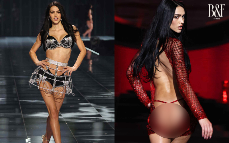 Màn xuất hiện của Amelia Gray tại Victoria's Secret Fashion Show 2025 cũng đã tạo tiếng vang lớn và là một cột mốc đáng nhớ trong sự nghiệp của cô. Ảnh: X