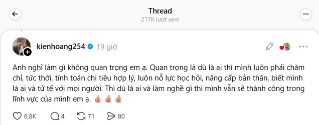 Phản hồi của Kiên Hoàng