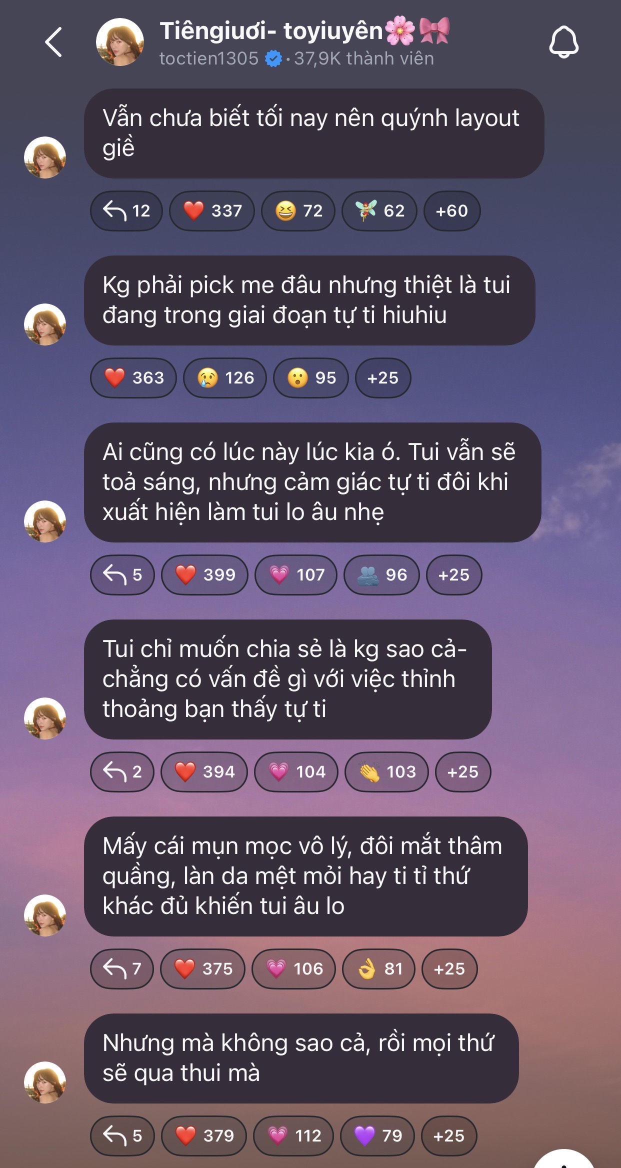 Tóc Tiên tâm sự về cảm giác tự ti, lo âu của mình