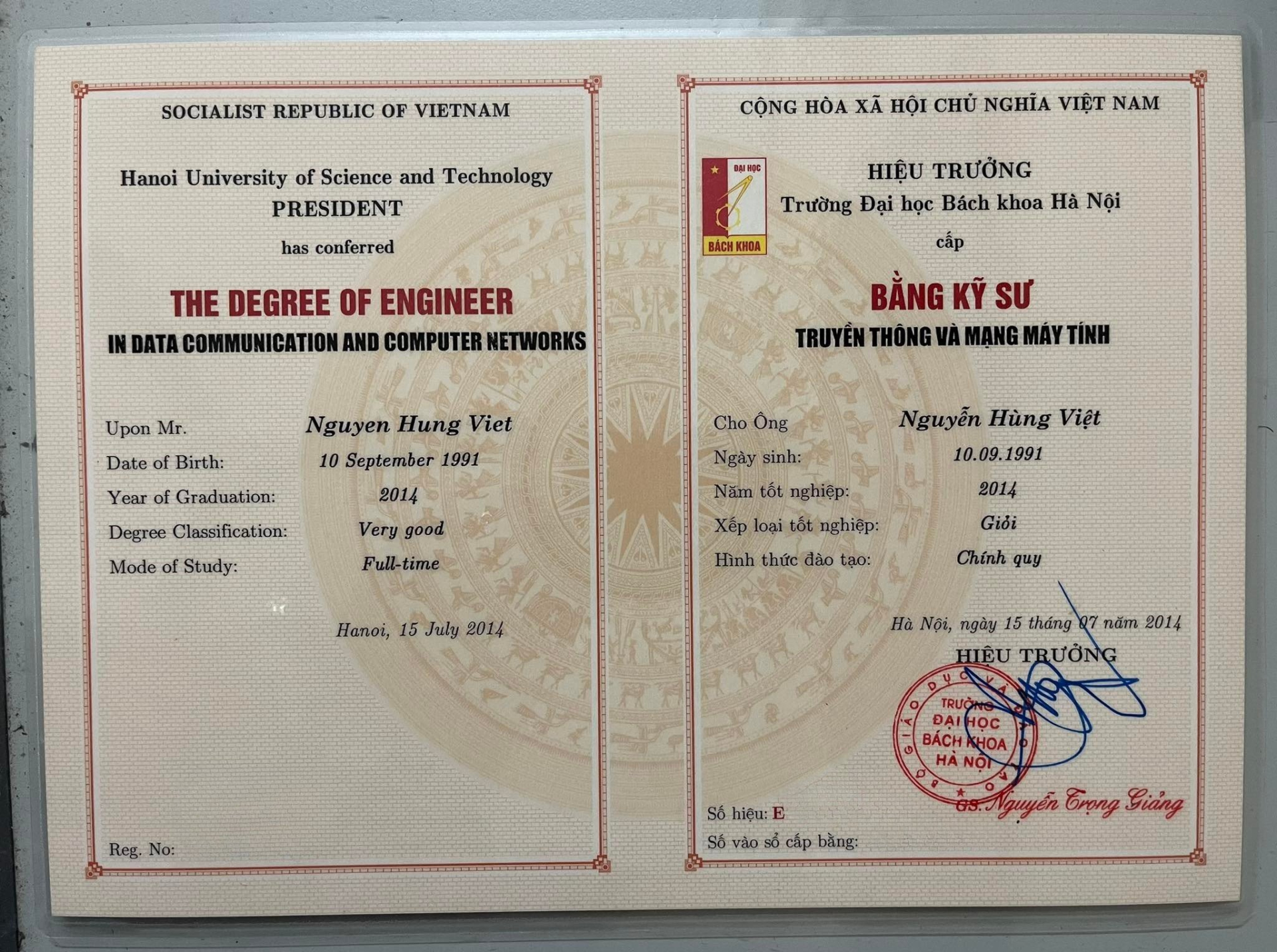 Gia đình anh Việt đã có 3 thế hệ học học ở Bách khoa