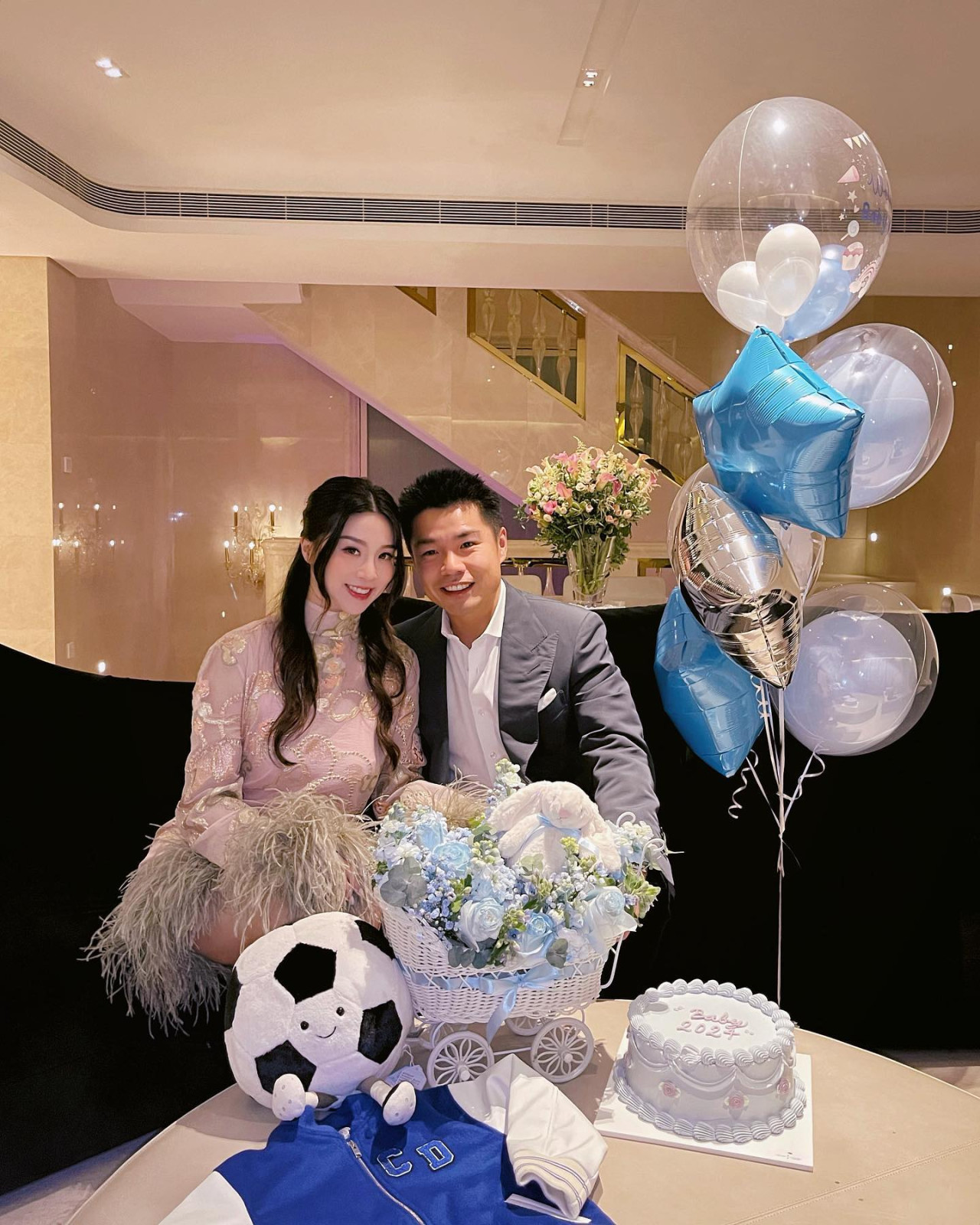 Một số hình ảnh trong căn biệt thự được hé lộ khi cặp đôi đăng ảnh lên MXH.