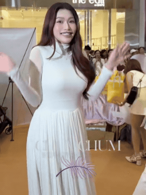 Quỳnh Châu vướng tranh cãi khi xuất hiện ở sự kiện ngày 11/4 