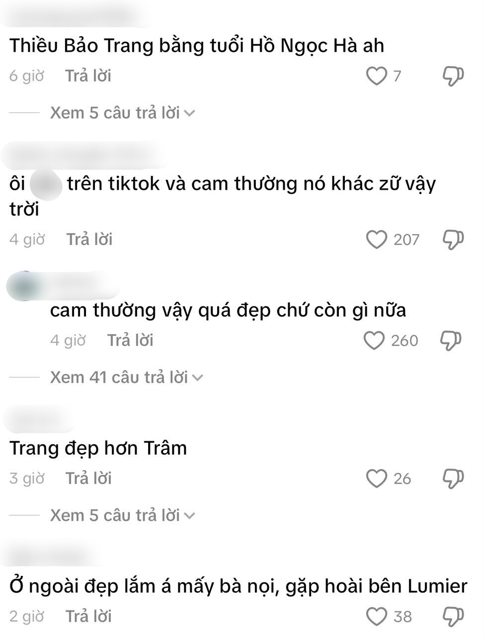 Thiều Bảo Trang lộ cam thường bị chê khác ảnh