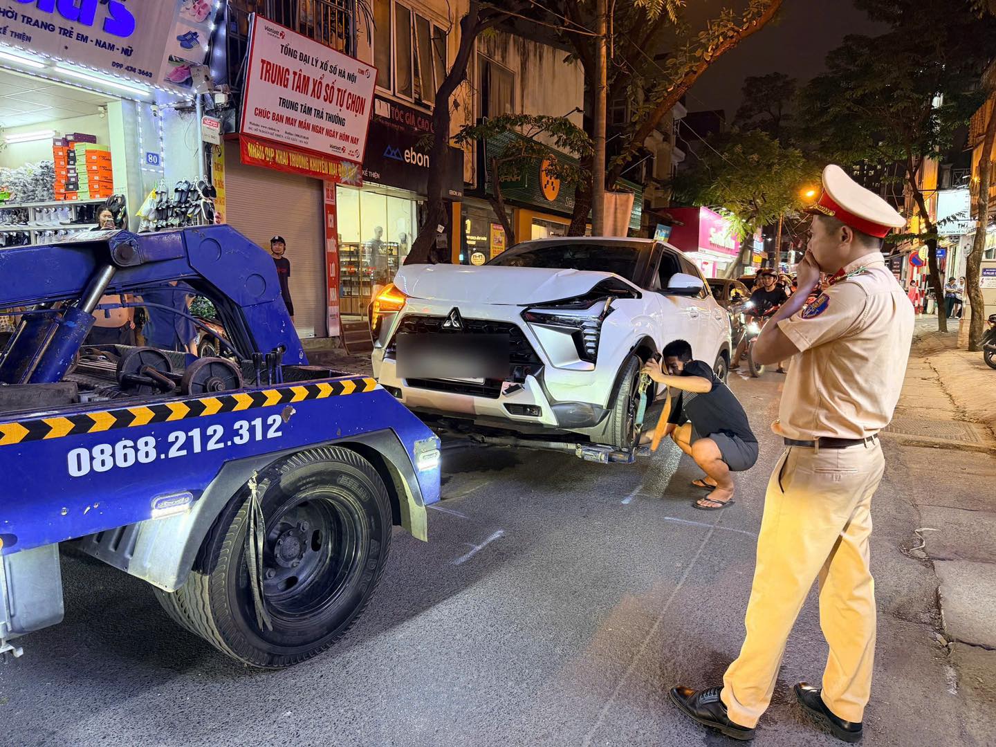 Hiện trường vụ tai nạn giao thông