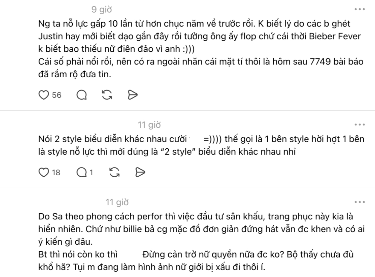 Cư dân mạng dấy lên ý kiến trái chiều về mức thù lao và mức đầu tư của Sabrina và Justin