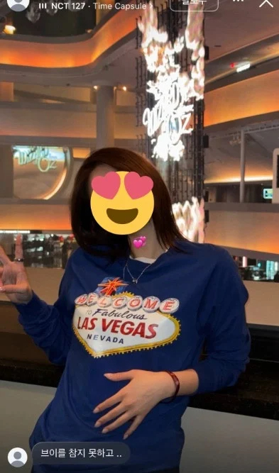 ... đăng ảnh trong chuyến đi đến Mỹ vào thời điểm này và đính kèm nhạc NCT. Ảnh: X