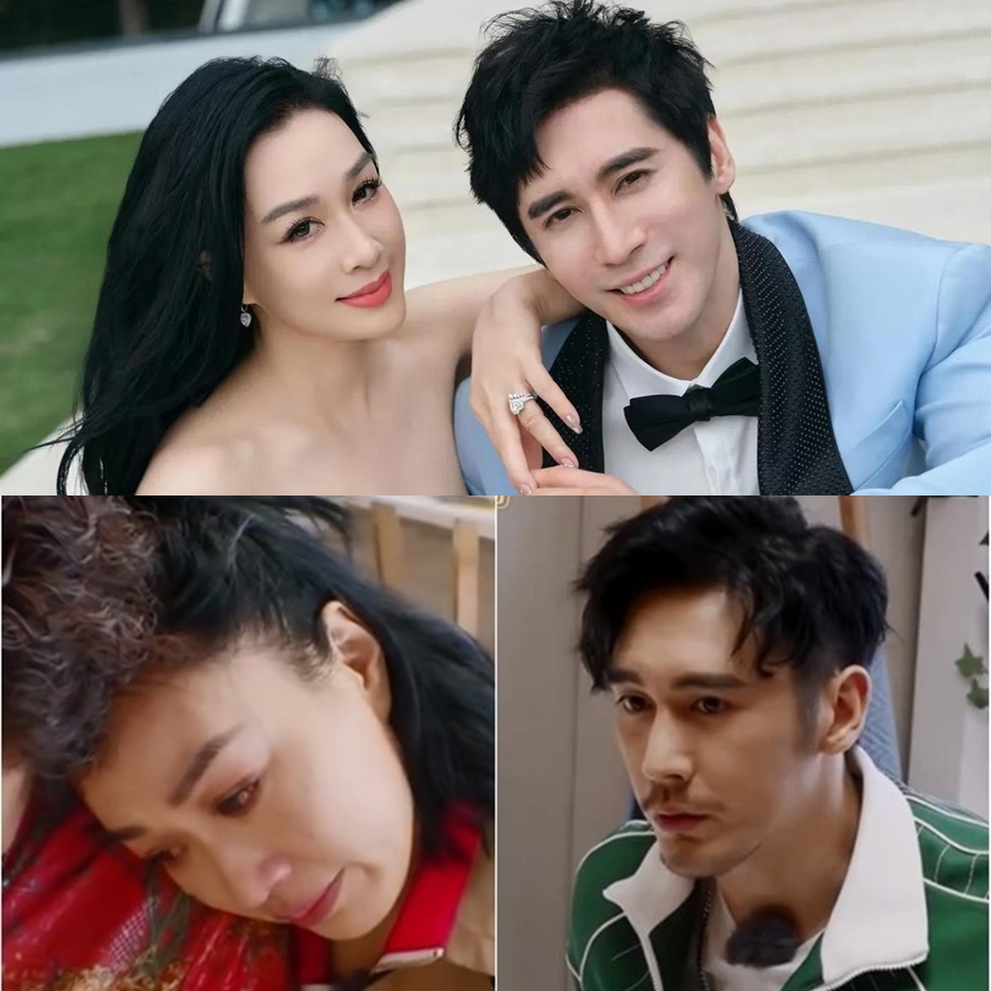 Chung Lệ Đề bật khóc vì tủi thân, đòi ly hôn chồng trên sóng livestream (Ảnh: Sohu).