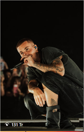 Đoạn video ghi lại khoảnh khắc biểu diễn của Justin Bieber được đăng tải trên Instagram đã chính thức vượt ngưỡng 131 triệu lượt xem (Ảnh cap màn hình)