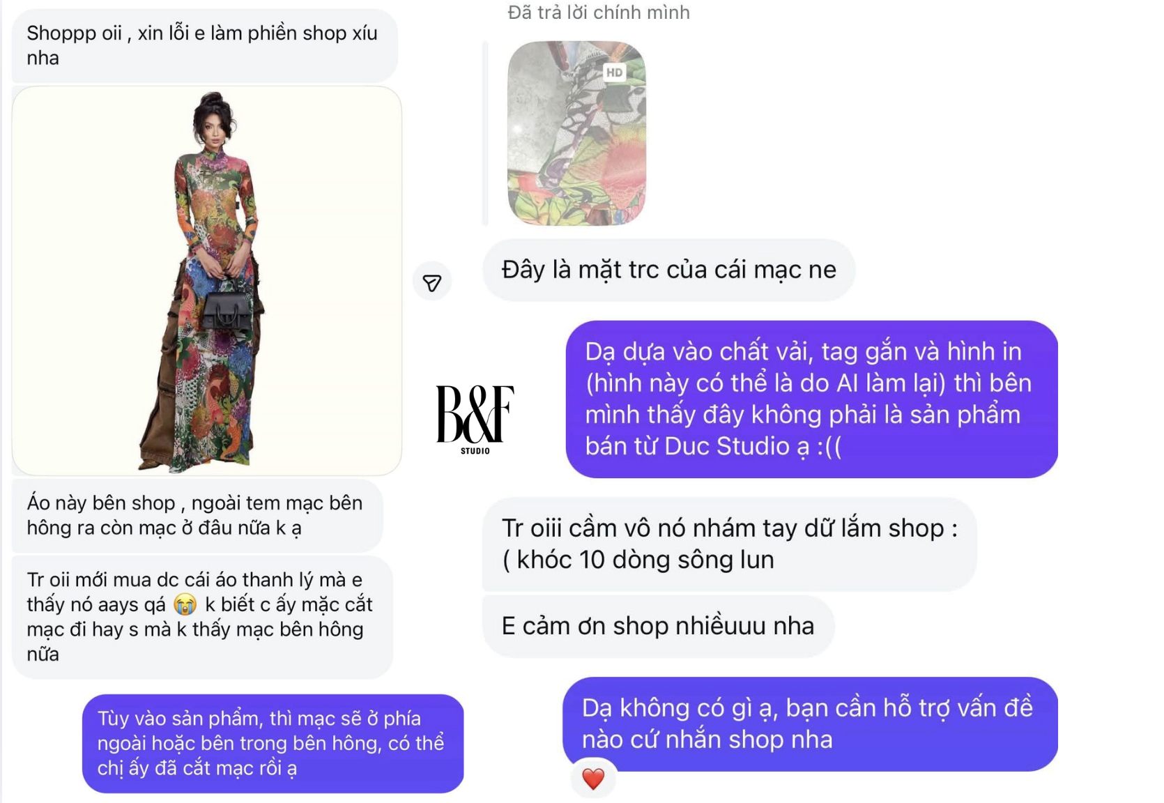 Bức xúc: Brand Việt lên án SHEIN ăn cắp thiết kế áo dài hình xăm nổi tiếng,