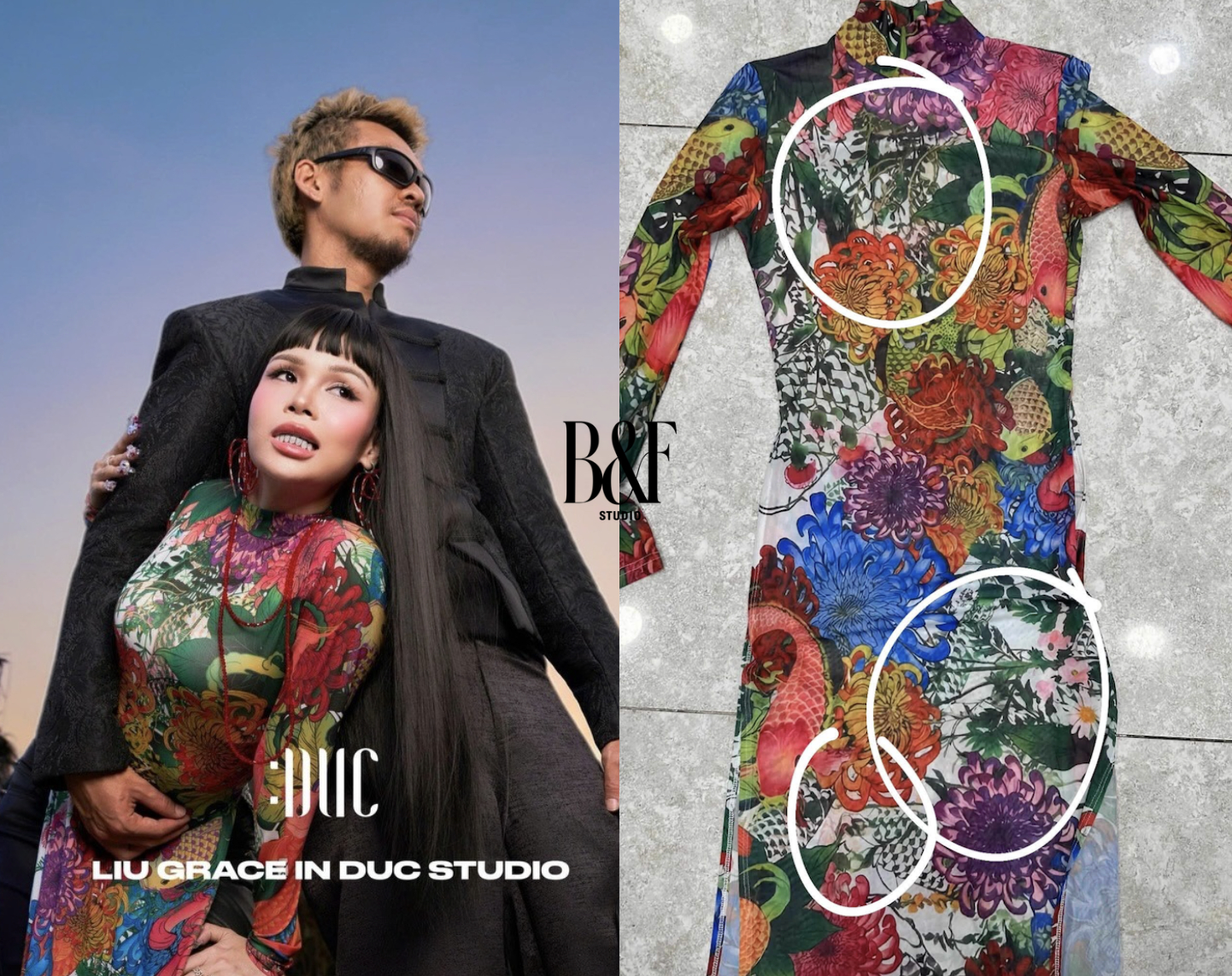 Bức xúc: Brand Việt lên án SHEIN ăn cắp thiết kế áo dài hình xăm nổi tiếng,