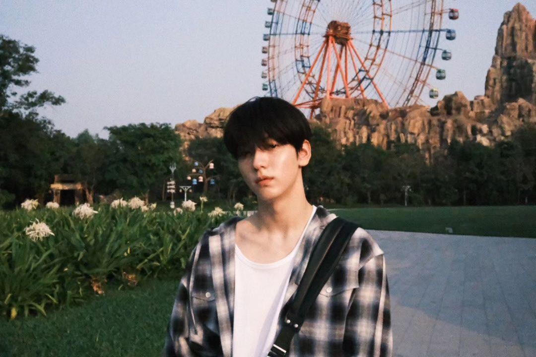   Thành viên Soobin của nhóm nhạc nam Hàn Quốc Tomorrow X Together tại đảo Phú Quốc tháng 2/2024. Ảnh: Instagram/Soobin  