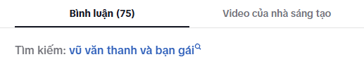 Các từ khoá liên quan đến Vũ Văn Thanh và Trần Bích Hạnh lọt tìm kiếm phổ biến (Ảnh chụp màn hình)