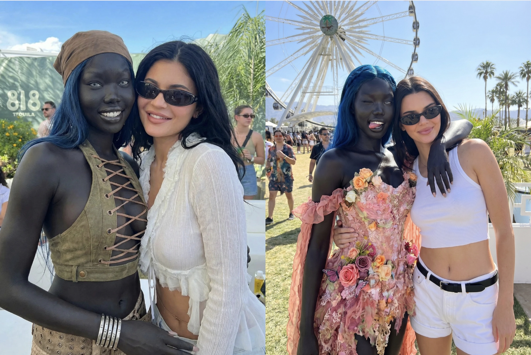 Cô nàng tương tác gần gũi với chị em nhà Jenner. 