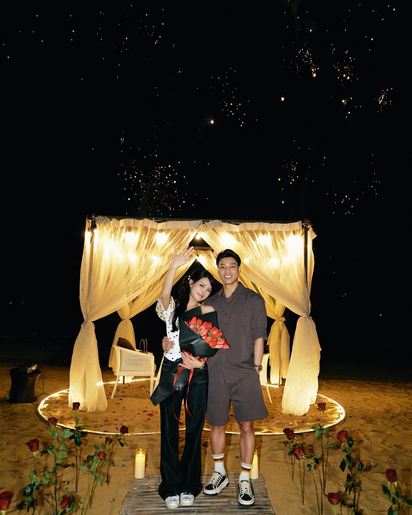 Văn Thanh đã cầu hôn Bích Hạnh trong dịp sinh nhật