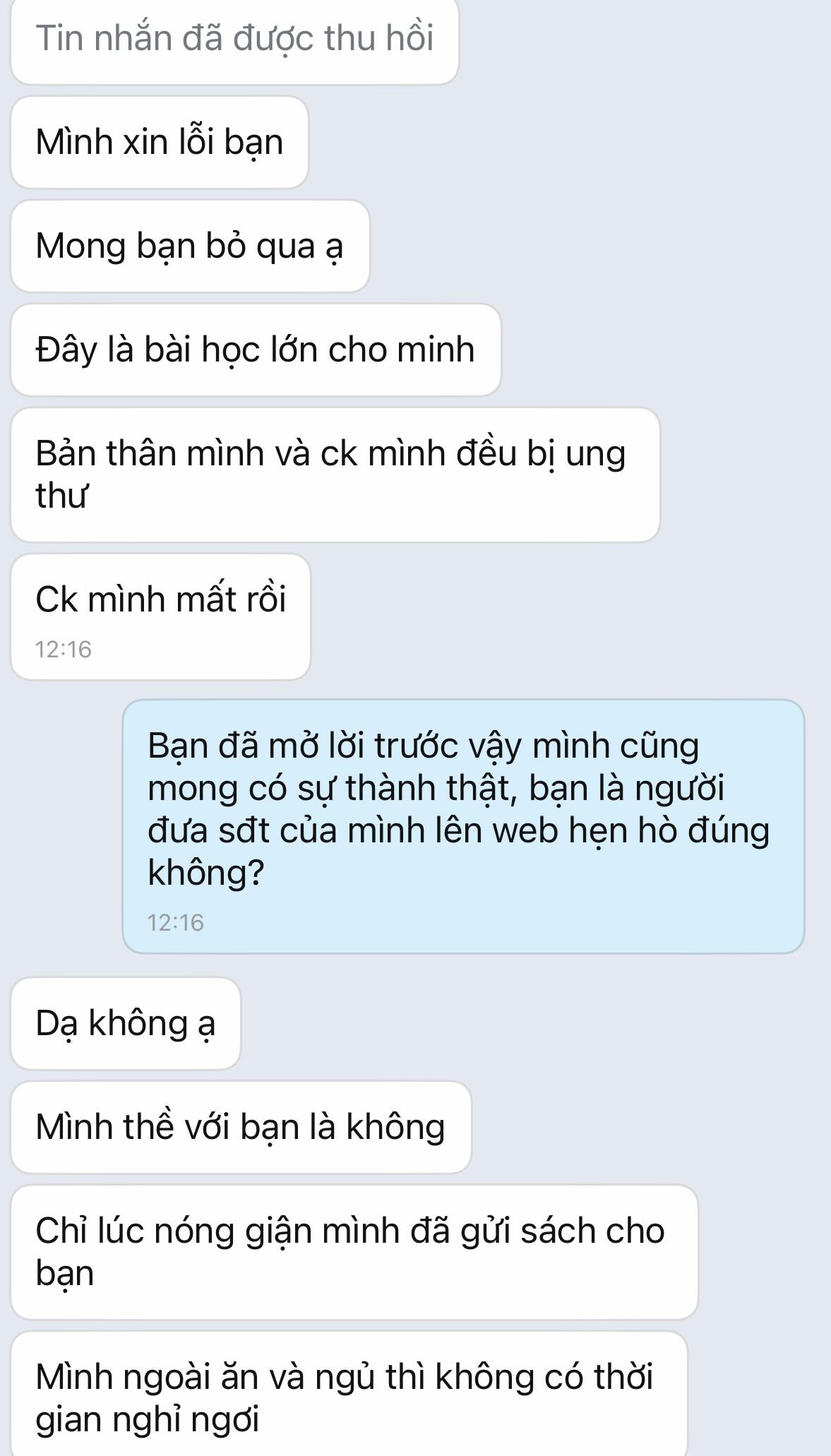 Phía chủ shop gửi lời xin lỗi về hành động thiếu kiểm soát