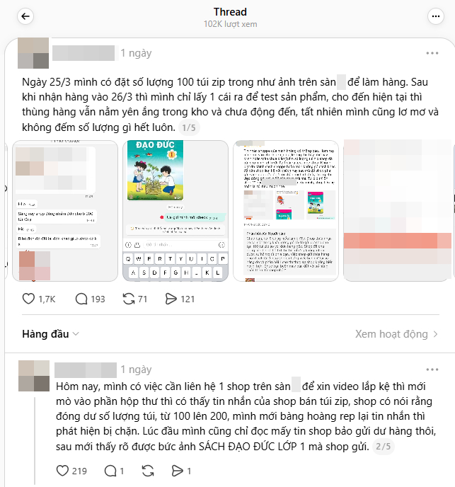 Bài đăng đang viral trên Threads