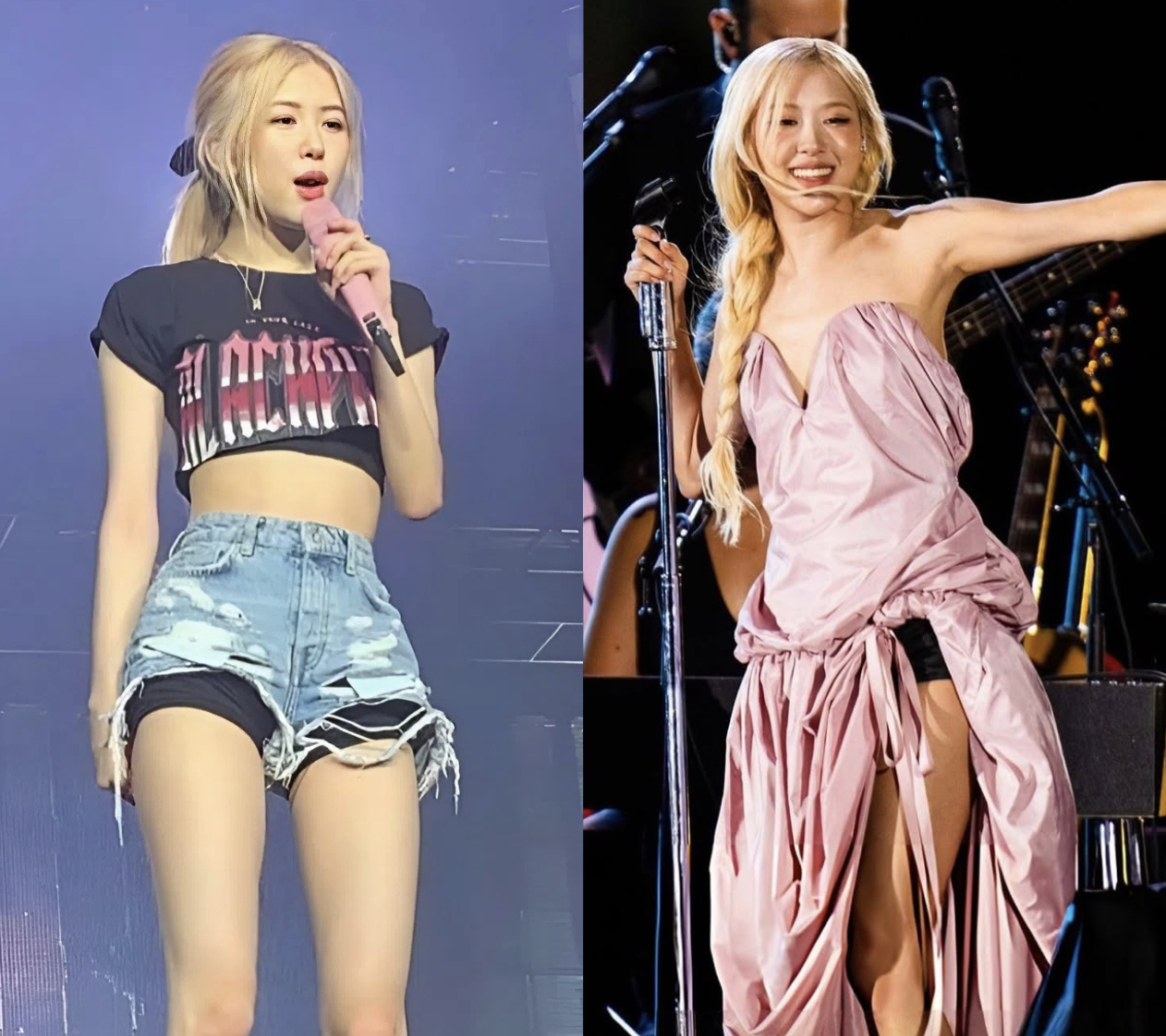 Chủ động để lộ quần bảo hộ như Rosé cũng là cách để khiến những ánh nhìn kém văn minh không còn quá tò mò.